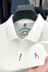 北嘉服饰专柜品质夏舒适新款短袖T恤上衣男士纯棉翻领休闲polo衫