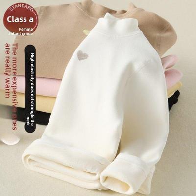 儿童打底衫加绒加厚秋冬款高领男童内搭女童内穿冬季儿童保暖上衣