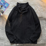 暗黑风C半高领薄款针织衫纹路不规则打底衫T桖T15-P68控88，男装T恤，电商A005A