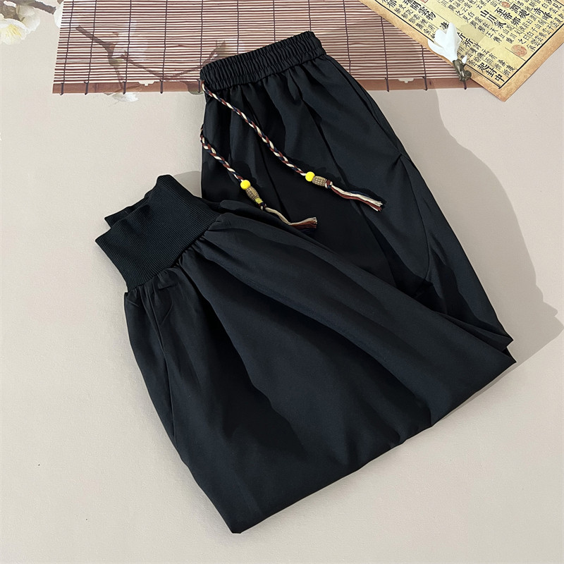新中式A风小众设计冰丝嘻哈飞鼠裤哈伦裤K158-P58控78,男装休闲裤,电商A005A