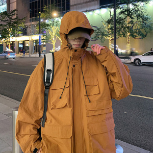 港风G工装大口袋设计连帽户外冲锋衣夹克登山服外套JN8917-P110图片