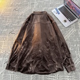 新中式A盘扣小众设计龙纹暗花金丝绒衬衫夹克外套男JK27-P68控88，男装夹克，电商A005A