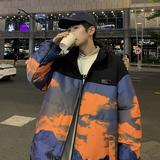 港风直播B雪山印花登山户外冲锋衣羽绒棉衣A005A-M8066P115控148，男装棉衣，电商A005A