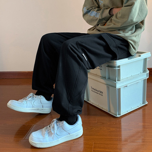 港风C美式高街小众设计工装大口袋束脚裤运动长裤卫裤KN8979-P58图片