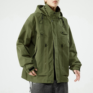 日系B工装大口袋冲锋衣防风登山服连帽外套A005A-JN8915-P108图片