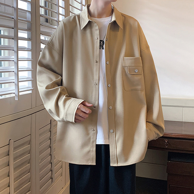 港风A工装大口袋立体剪裁衬衫夹克潮流外套男86085-特P60,男装衬衫,电商A005A
