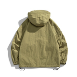 白底A工装大口袋设计连帽户外冲锋衣夹克登山服外套JN8917-P110，男装夹克，电商A005A