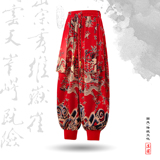 超大码8XL风小众设计龙纹九分裤哈伦裤飞鼠裤K268-P58控78，男装休闲裤，电商A005A