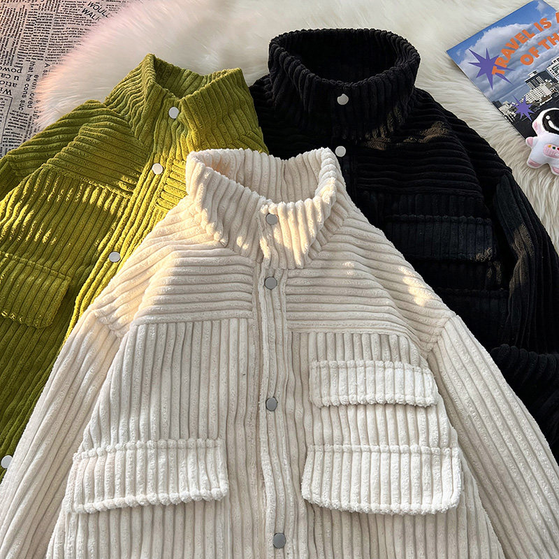 毛毯平铺B灯芯绒工装多口袋外套棒球服夹克A005A-JN8737P75控98,男装夹克,电商A005A