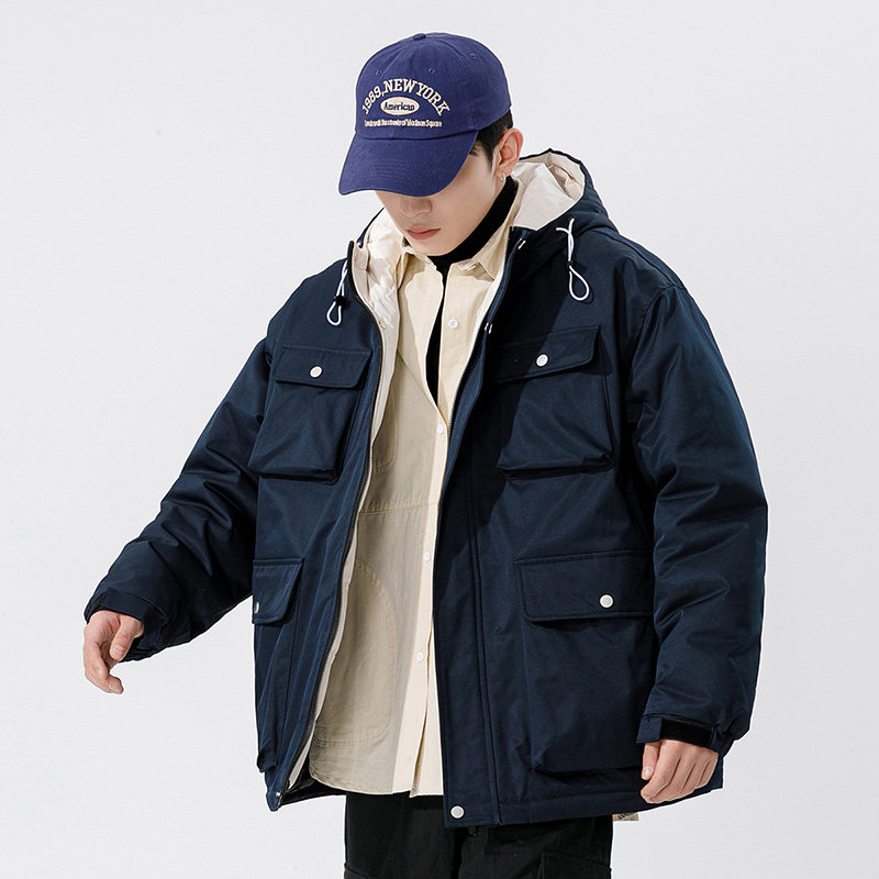 日系白墙C户外棉服男工装多口袋冲锋棉衣男A005A-MN8860P135控168,男装棉衣,电商A005A