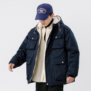 日系白墙A户外棉服男工装多口袋冲锋棉衣男A005A-MN8860P135控168图片