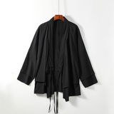 新中式假两件设计感道袍宽松开衫中长款汉服男披风FY09-P95控118，男装民族服装，电商A005A