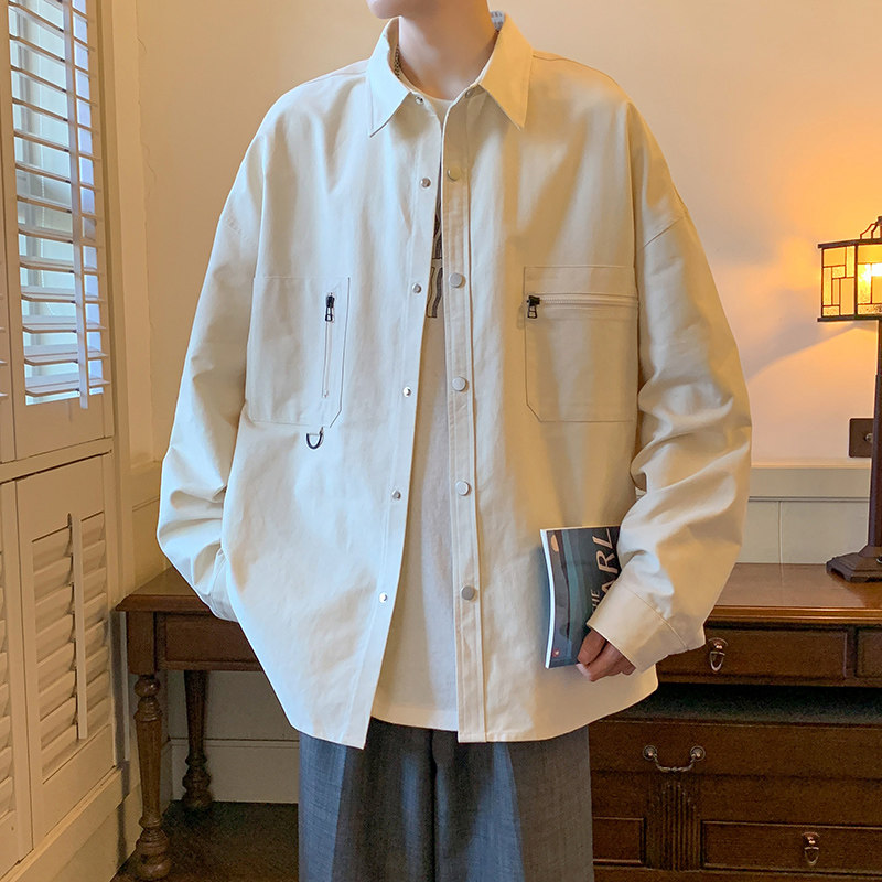 港风D工装大口袋立体剪裁衬衫夹克潮流外套男86086-特P58,男装衬衫,电商A005A