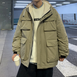港风B户外棉服男工装多口袋冲锋棉衣男A005A-MN8860P135控168图片