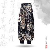 超大码8XL风小众设计龙纹九分裤哈伦裤飞鼠裤K268-P58控78，男装休闲裤，电商A005A