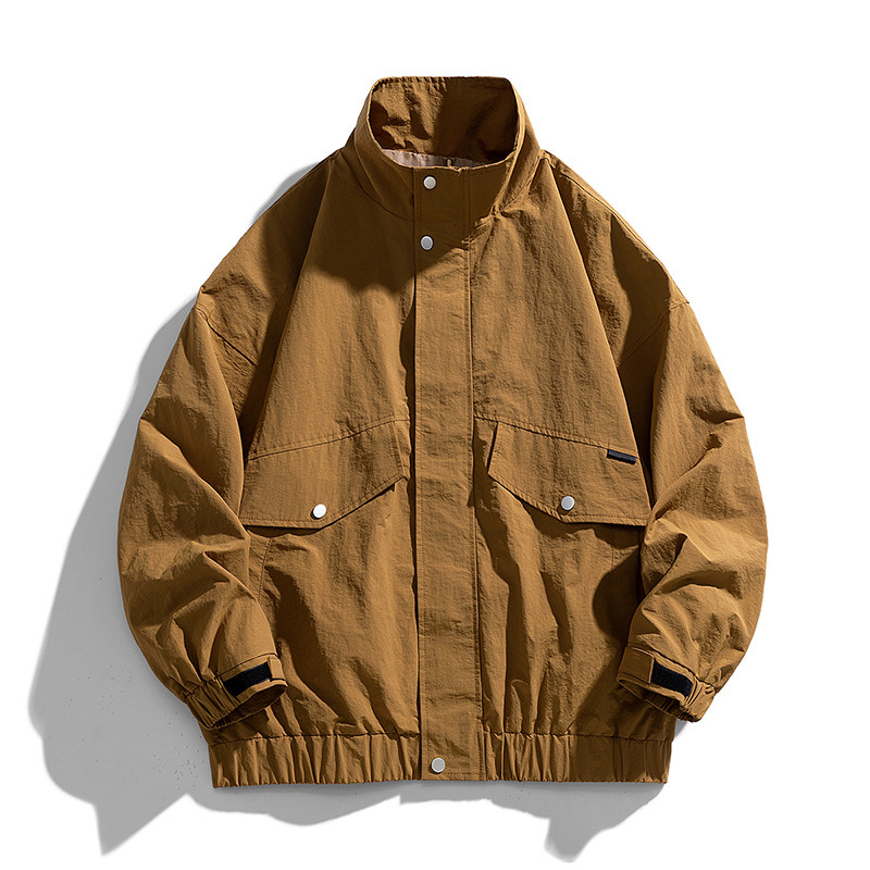 得物白底A工装大口袋冲锋衣夹克轻薄防晒衣服登山服JN8916-P80,男装夹克,电商A005A