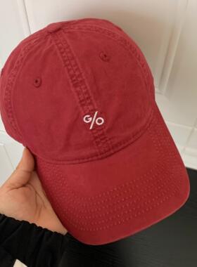 高品质红色棒球帽女2025新款大脸显脸小百搭帽子男款大头围鸭舌帽