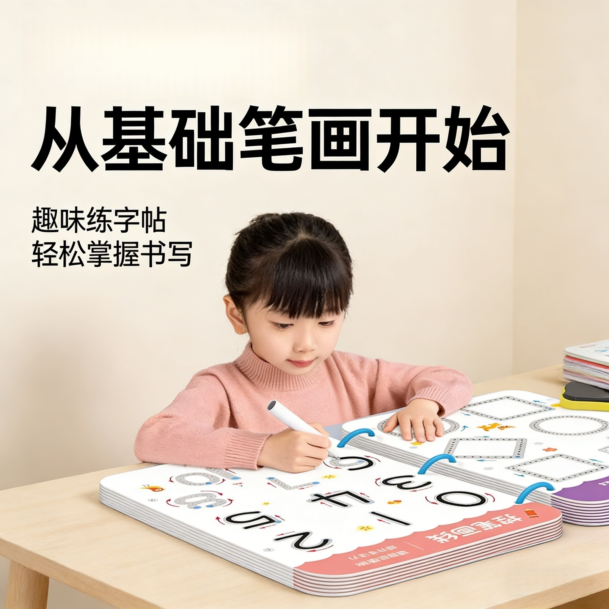 新款儿童数字描红本3岁宝宝练字帖趣味认知早教益智玩具男女通用,玩具/童车/益智/积木/模型,其他人偶玩具,淘宝优惠券,粉丝福利购,淘宝优惠卷