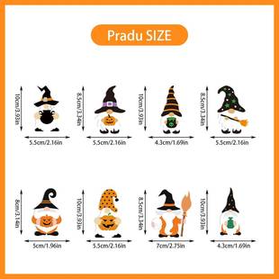 万圣节创意装 饰8pcs吊坠南瓜蝙蝠蜘蛛气氛场景布置挂件派对用品
