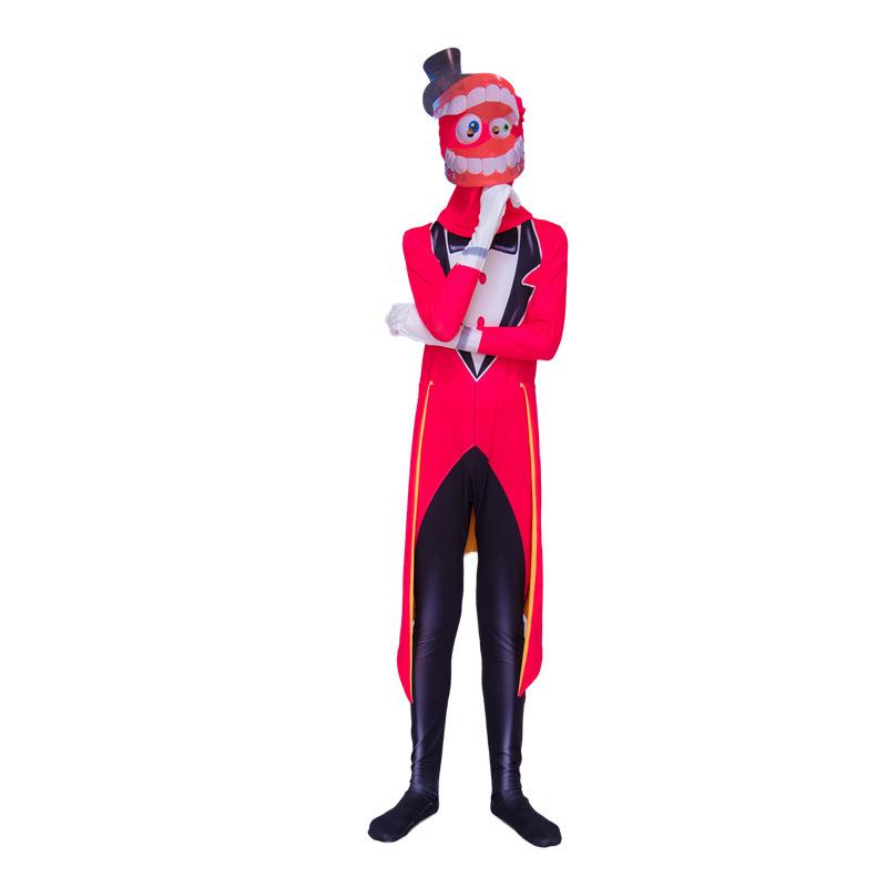 跨境神奇数字马戏团cos服连体衣Pomni小丑表演服万圣节帕姆尼服装