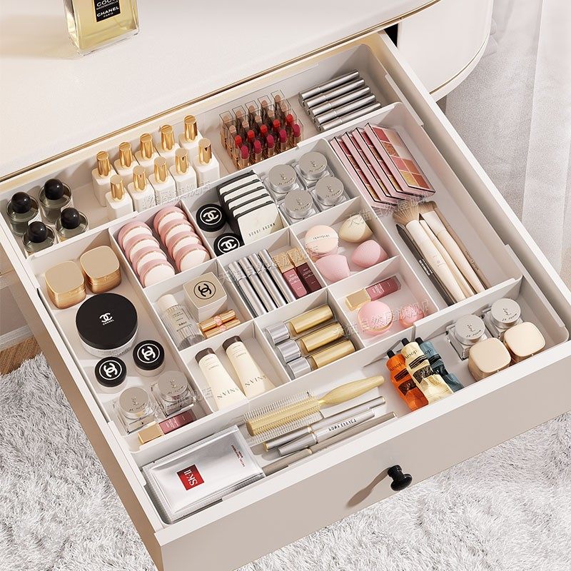 日本精工抽屉内收纳盒可伸缩梳妆台化妆品餐具桌面杂物分格整理盒,收纳整理,桌面收纳盒,淘宝优惠券,粉丝福利购,淘宝优惠卷