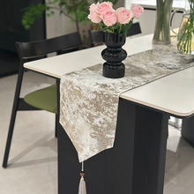 GULAN古兰桌旗高端轻奢现代简约防水定制岩板餐桌茶台布长条盖布