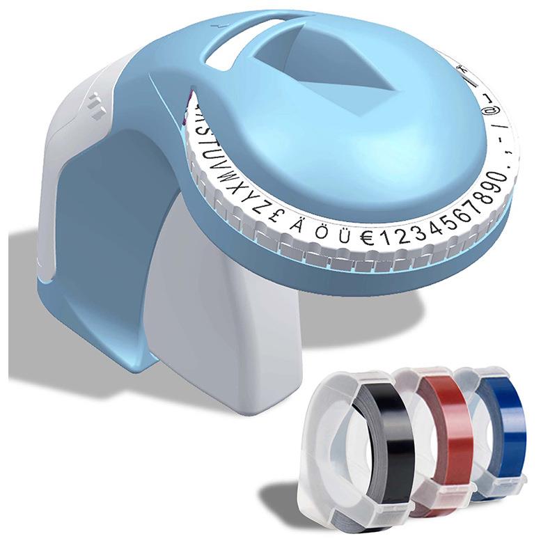 C12965标签机打价机凹凸 3D手动带打字机兼容 新品上市 多国语言