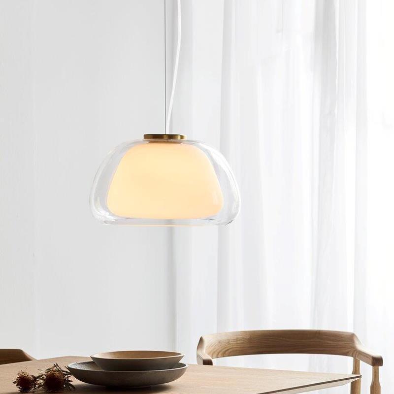 丹麦创意设计师果冻吊灯家用餐桌客厅吊灯现代简约透明玻璃吊灯