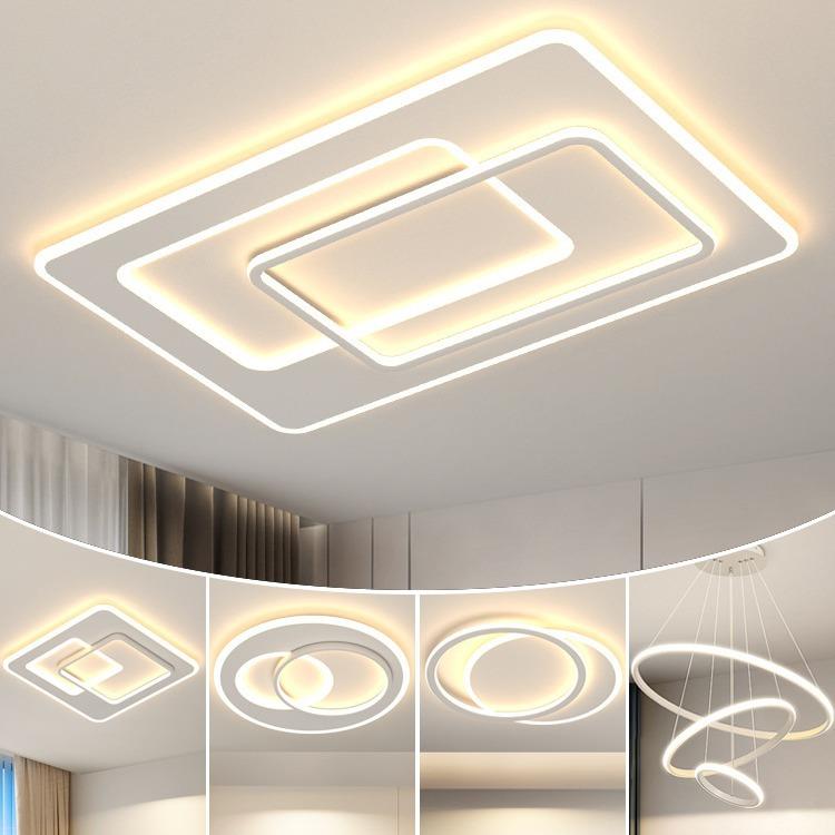 客厅吸顶灯2023年新款现代简约大气主灯全屋套餐组合智能灯具