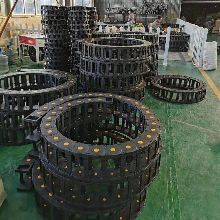 桥式尼龙拖链 全封闭增强尼龙拖链线槽 GCTL尼龙坦克链厂家