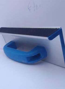 自粘背绒砂纸架25cm长角打磨砂架铝合金材质植绒砂皮架砂盘角磨