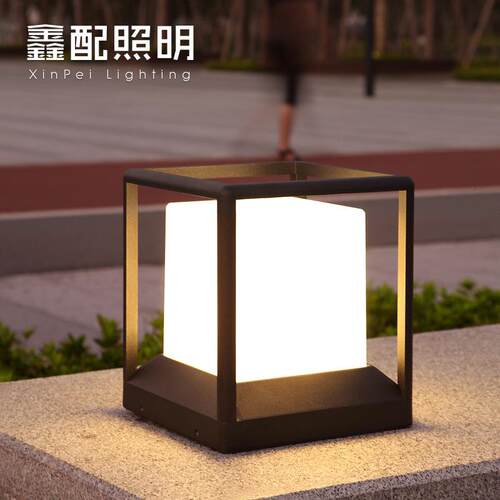 户外防水柱头灯庭院门头灯别墅花园围墙墙头灯接电门柱灯大门柱灯