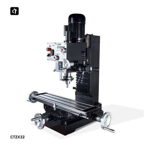 呲铁CTZX32钻铣床多功能钻铣床家用钻床铣床小型钻铣床台式钻铣床