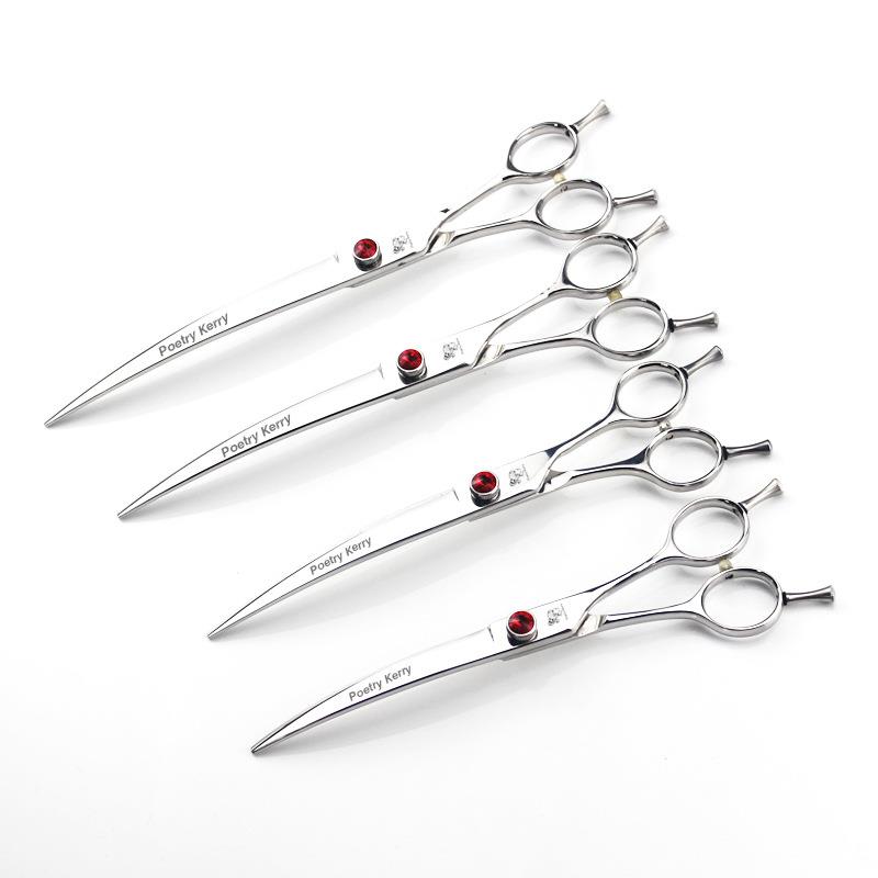 7寸 7.5寸8寸9寸 双尾 高档 弯剪 宠物剪刀 专业美容剪刀 送包