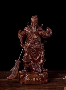 树脂手工工艺品关公财神像摆件招财桌面创意玄关家居好物