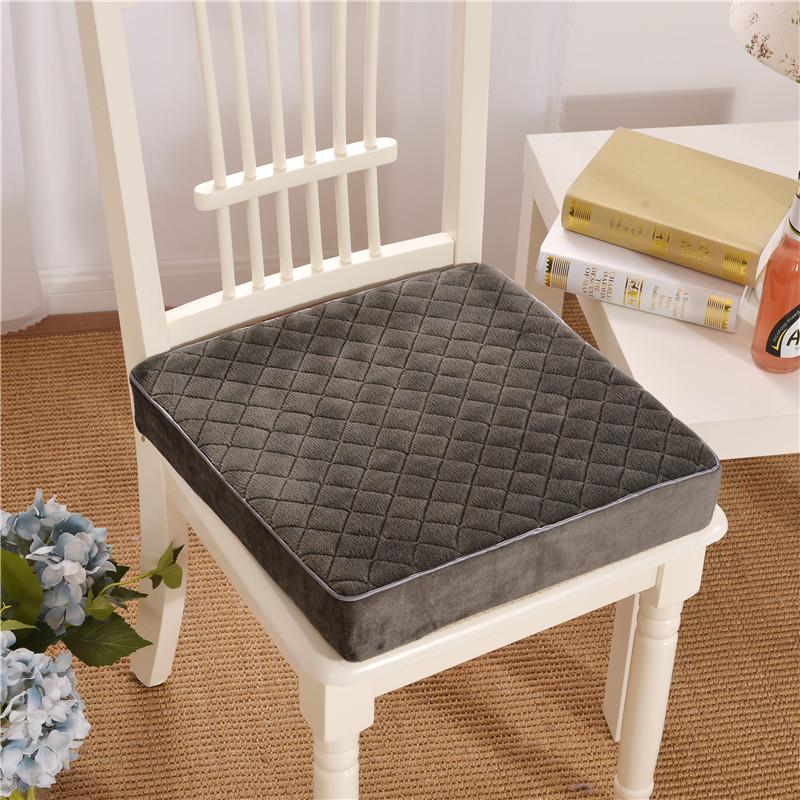 加厚海绵椅垫榻榻米实木沙发座垫可拆洗记忆坐垫棉麻椅子凳子垫子