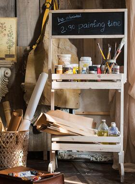 大型实木花架置物架装饰陈列展架多功能复古杂货花园阳台