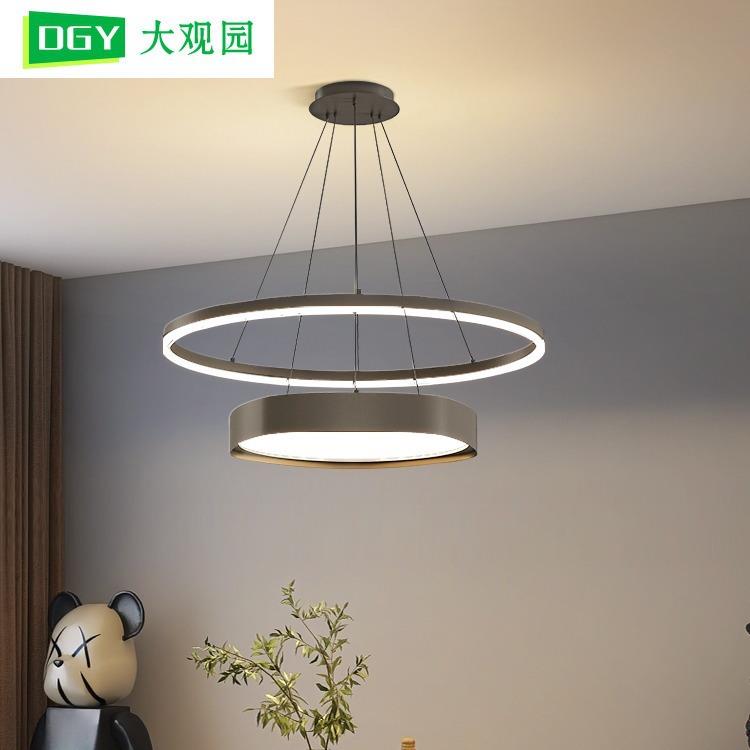 餐厅吊灯现代简约圆形餐桌饭厅灯2025年新款北欧客厅卧室灯具115