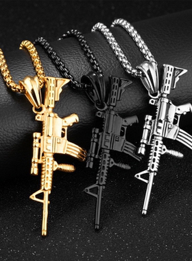 儿童项链男孩个性嘻哈百搭装饰吊坠新男童潮流男孩毛衣链饰品街舞