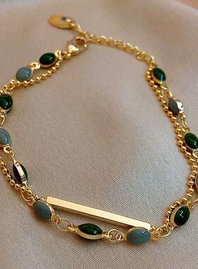 法式复古双层创意叠戴女欧