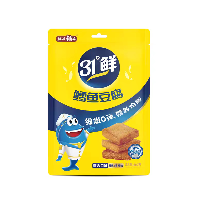 盐津铺子鳕鱼豆腐原味香辣味休闲零食小吃