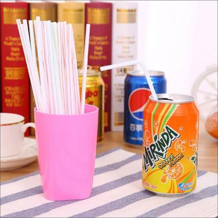 一次性彩色弯头塑料吸管创意加长可弯曲果汁饮料奶茶吸管支装