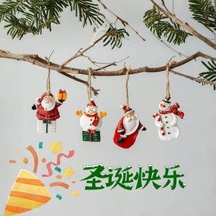 古圣老诞小挂件圣诞装 圣诞树小挂件圣脂诞树饰挂件圣诞人复装 饰品