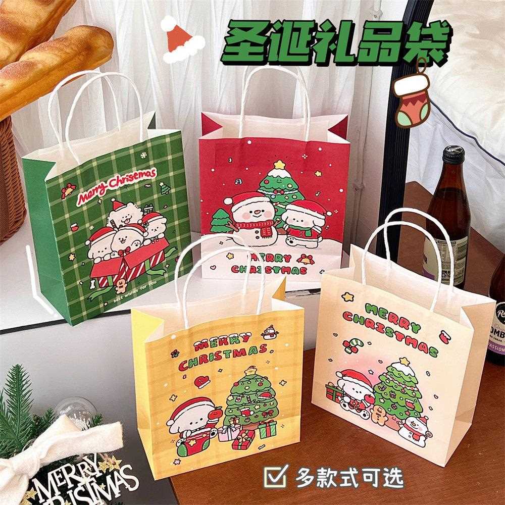 腾亿联名原创款圣诞节礼品袋糖果收纳袋少女圣诞手提袋礼物袋