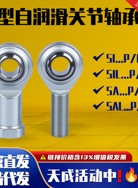 气缸球头鱼眼轴承杆端关节向心钢对钢SI3/4/5PK接头