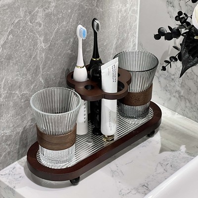 中古风牙刷架家用卫生间置物架