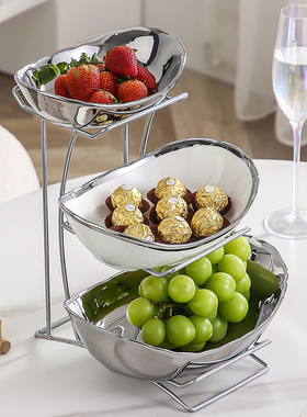 轻奢ins风水果盘家用客厅茶几糖果盘KVT零食摆放盘创意装饰点心盘