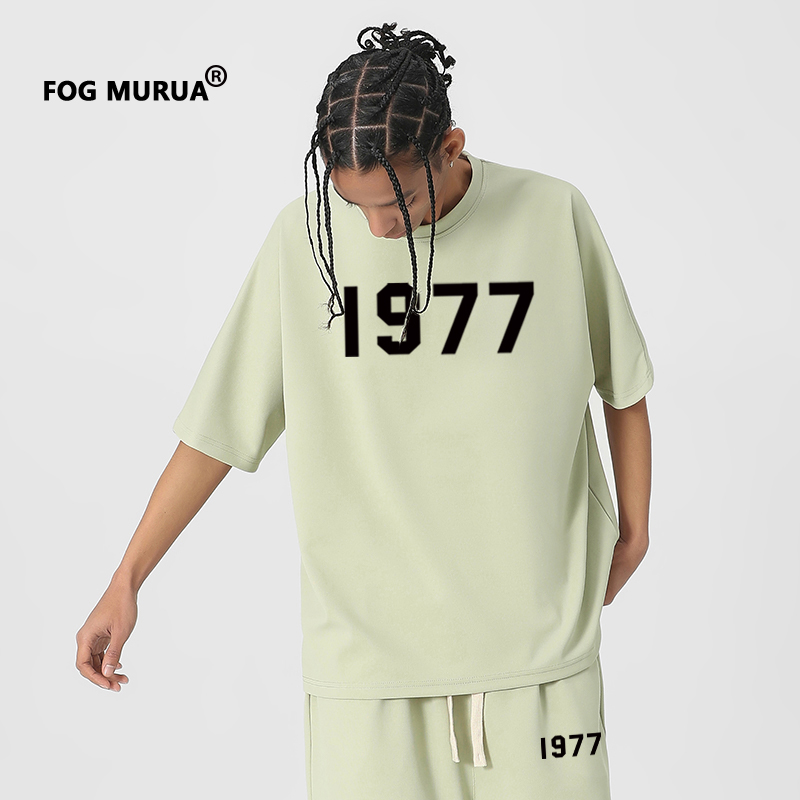 FOG MURUA第七季主线夏季新款情侣1977印花潮牌T恤高街外穿男女款