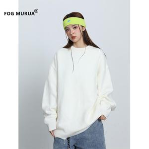 FOG MURUA2024秋季新款毛衣男女情侣款针织衫纯色圆领套头毛衫潮