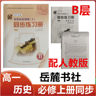 2025秋B层人教版高中历史必修中外历史纲要上同步练习册岳麓书社高一历史必修上册同步配套练习册配岳麓版B层阶